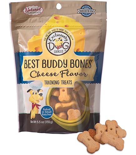 Exclusively Dog Best Buddy Bones Cheese Flavor Training Treats - 15 lb Bulk