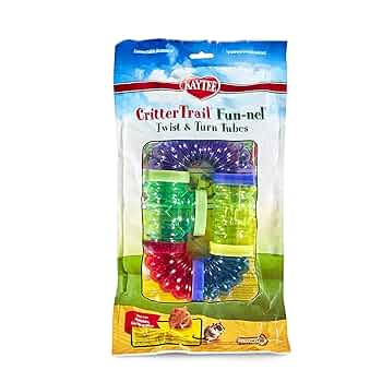Kaytee CritterTrail Fun-Nels Twist & Turn Tubes - Small Animal Habitat - Value Pack