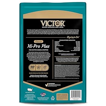 Victor Hi-Pro Plus Dry Dog Food - 5 lb Bag - Classic Formula for Active Dogs & Puppies