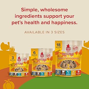 Plato Original Real Strips Turkey & Pumpkin Dog Treats, 18 oz, Grain-Free