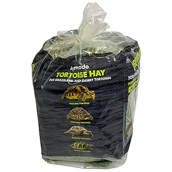 Multipet Komodo Tortoise Hay - 24 oz Bag, Second Cut Timothy Hay, Reptile Food for Grassland & Desert Tortoises