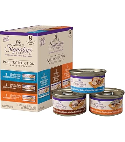 Wellness CORE Signature Selects Flaked Tuna & Shrimp Grain-Free Wet Cat Food, 2.8 oz Can
