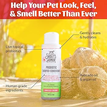 Skout's Honor Probiotic Dog Shampoo & Conditioner - Sunkissed Coconut, 16 oz