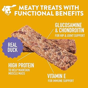 Dogswell Hip & Joint Grain Free Duck Jerky Dog Treats, 10 oz