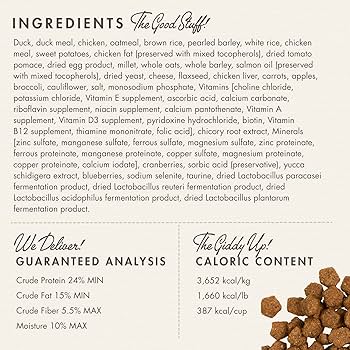 Fromm 4-Star Duck A La Veg Dog Food - Duck & Sweet Potato Recipe - 4 lb Bag