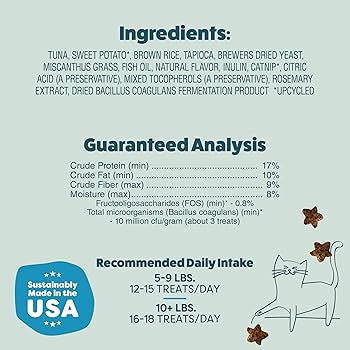 Shameless Pets Fintastic Catnip Crunchy Cat Treats - Tuna & Upcycled Sweet Potato, 2.5 oz