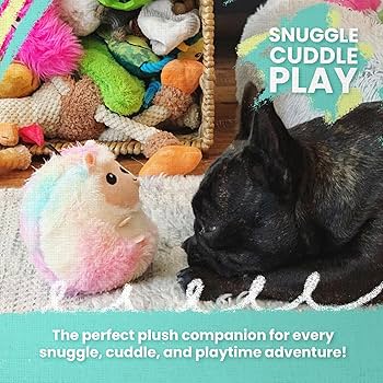 Snugarooz Hank The Hippo Plush Dog Toy - Squeaky, Soft, and Durable Playtime Pal