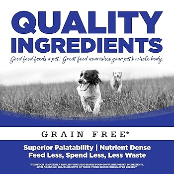 NutriSource Heartland Select Grain-Free Bison Recipe Dry Dog Food, 5 lb