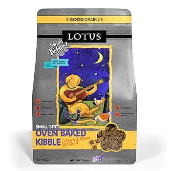 Lotus Small Bites Adult Chicken Recipe Dry Dog Food 5 lb Bag - Oven Baked Kibble