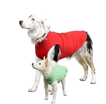 Gooby Stretch Fleece Vest Dog Sweater - Burgundy - Warm Pullover Jacket
