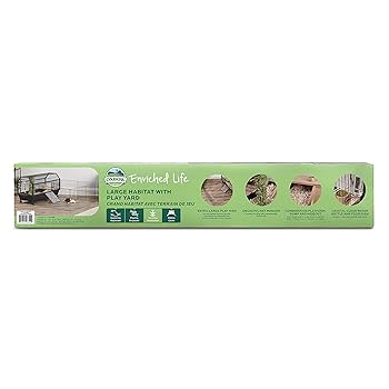 Oxbow Enriched Life Large Habitat with Play Yard - Small Animal Cage for Rabbits & Guinea Pigs