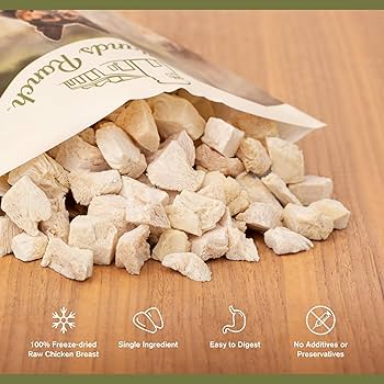 Badlands Ranch Superfood Bites - Freeze-Dried Raw Chicken Breast Dog Treats - 4 oz