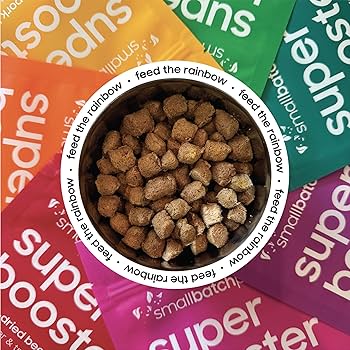 SmallBatch Pets Super Booster Freeze-Dried Rabbit Bites - Dog & Cat Food Topper, 7 oz