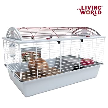Living World Deluxe Habitat, Large - Small Animal Cage for Rabbits, Guinea Pigs, Chinchillas