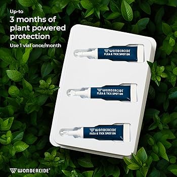 Wondercide Flea & Tick Spot On for Dogs - Large (Over 75 lbs) - Peppermint - 3 Month Supply