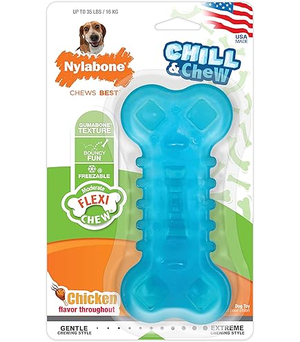 Nylabone Flexi Chew Fill & Treat Senior Dog Chew Toy - Bacon Flavor (Medium/Wolf)