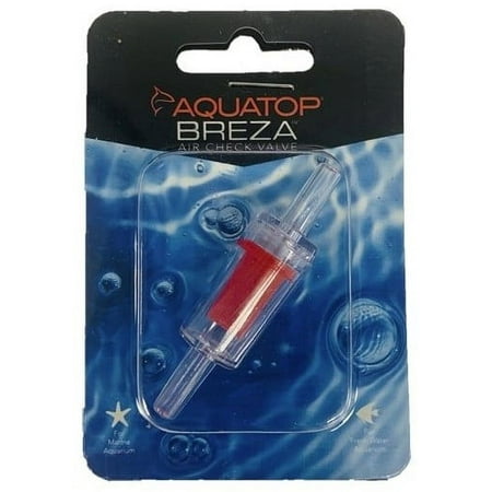 Aquatop Air Check Valve with Air Filter - Red/Clear, 2 Inch Aquarium Backflow Preventer