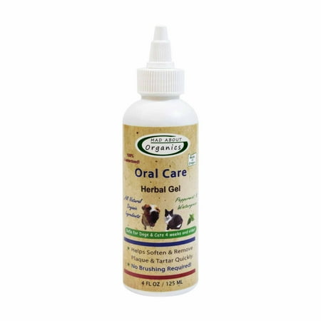 Mad About Organics Oral Care Gel - Herbal Mint - Dog & Cat - 4oz