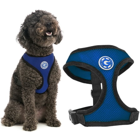 Gooby Comfort X Step-In Dog Harness - Soft Mesh, No-Pull, Small Dog Harness - (Color, Size)