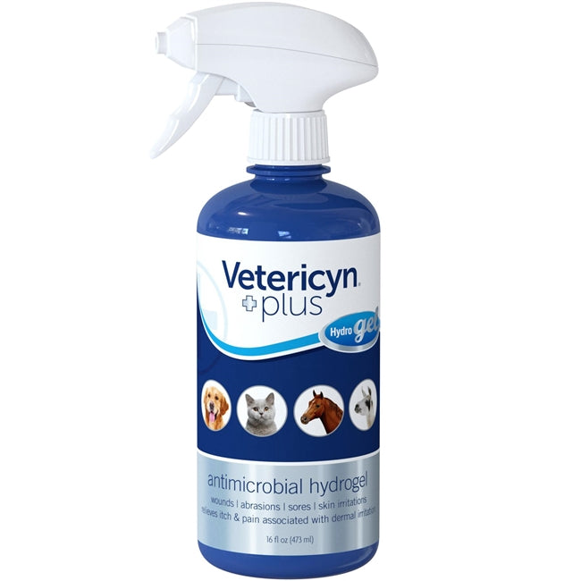 Vetericyn +Plus Antimicrobial Hydrogel, 16 fl oz - All Animal Wound Care