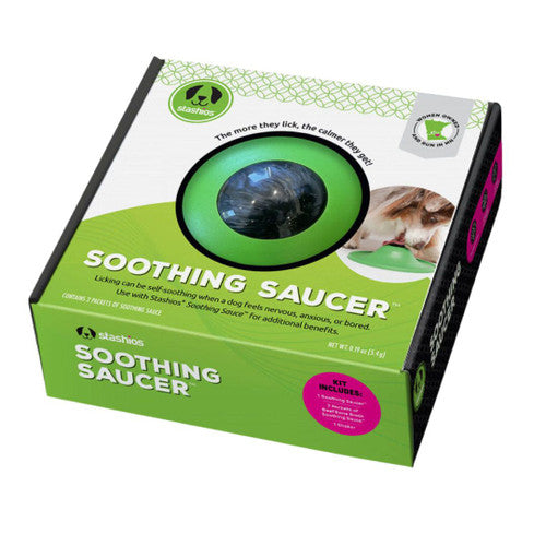 Stashios Soothing Saucer Kit - Calming Dog Anxiety Relief with Beef Bone Broth