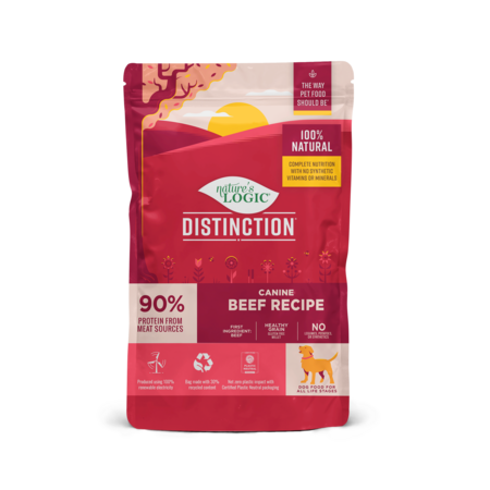 Nature's Logic Distinction Beef Recipe Dry Dog Food 24 lb Bag, All Life Stages, Grain-Free Kibble