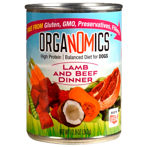 OrgaNOMics Lamb & Beef Dinner Grain-Free Pate Wet Dog Food, 12.8 oz Can