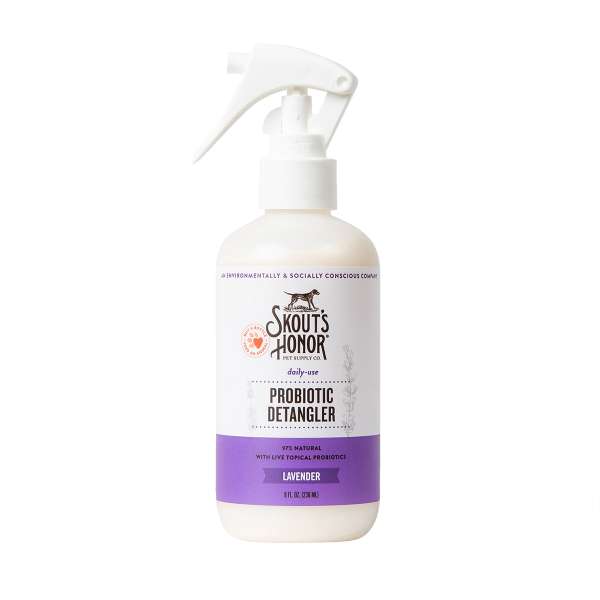 Skout's Honor Probiotic Daily Use Detangler for Dogs & Cats, Lavender, 8 oz
