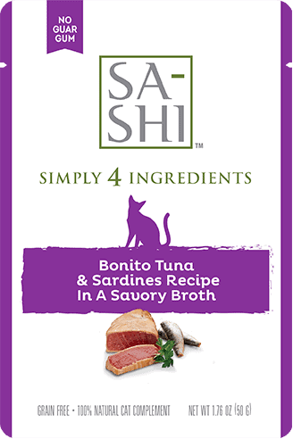 Rawz Sa-Shi Bonito Tuna & Sardines Cat Food Broth Topper - 1.76oz Pouch