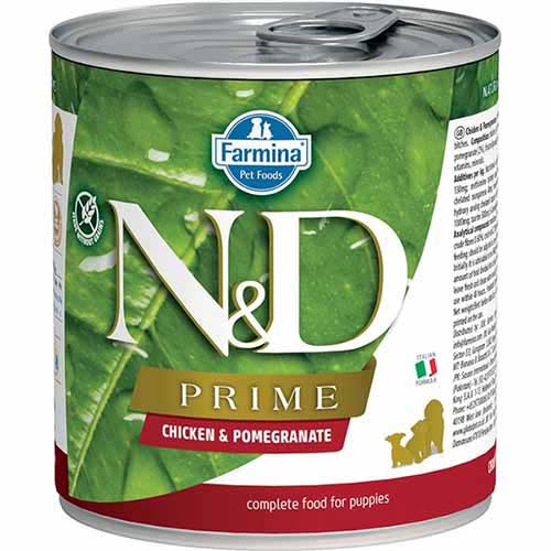 Farmina N&D Prime Puppy Wet Dog Food - Chicken & Pomegranate, 285g