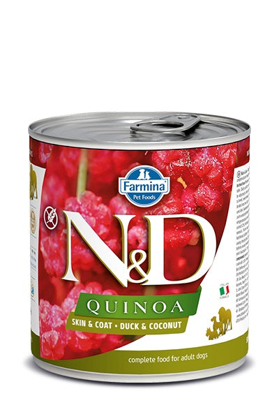 Farmina N&D Quinoa Skin & Coat Duck & Coconut Wet Dog Food, 10.05 oz Can