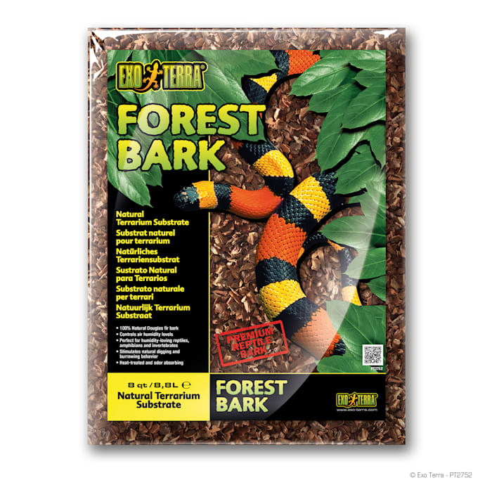 Exo Terra Forest Bark - Reptile Substrate - 8 Qt (8.8 L) - Natural & Biodegradable