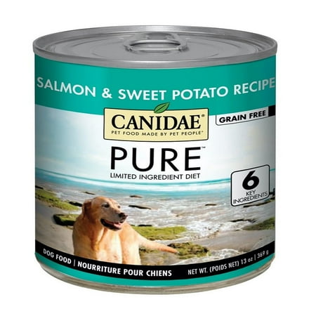 Canidae PURE Grain-Free Salmon & Sweet Potato Wet Dog Food, 13 oz Can