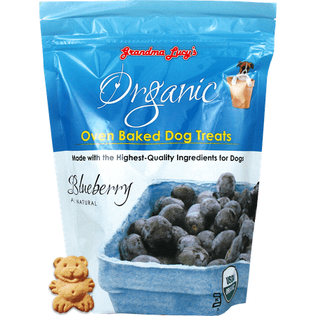 Grandma Lucy's Organic Oven-Baked Blueberry Dog Treats - 14 oz Bag