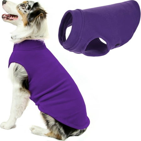 Gooby Stretch Fleece Vest Dog Sweater, Violet, 6X-Large