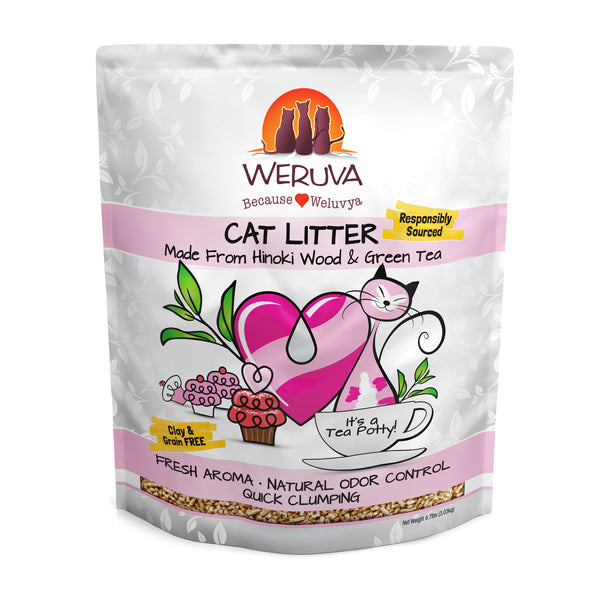 Weruva Tea Potty Natural Cat Litter - Hinoki Wood & Green Tea, 6.7 lbs