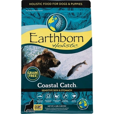 Earthborn Holistic Coastal Catch Grain-Free Dry Dog Food, Salmon & Whitefish, 4 lbs
