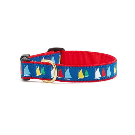 Up Country RFTCQ2W Rainbow Fleet Pet Collar - Small Wide