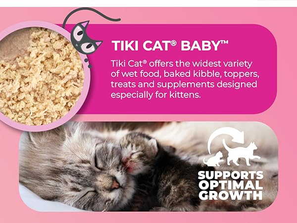 Tiki Cat Born Carnivore Baby Kitten Food, Chicken & Egg Recipe, 2.8 lbs Bag
