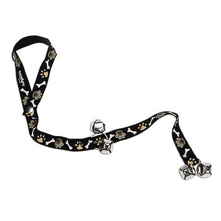 Coastal Pet Potty Training Bell - Brown Paw Print Design, Dog Doorbell