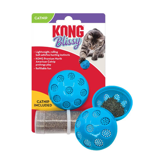 KONG Blissy Mesh Ball with Catnip Cat Toy