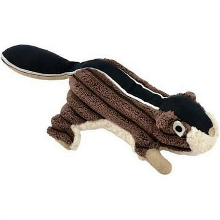 Tall Tails Dog Toy - 5" Plush Chipmunk with Squeaker - Brown Corduroy