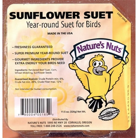 Autumn Food Chuckanut Natures Nuts Sunflower Suet USDA Fo...