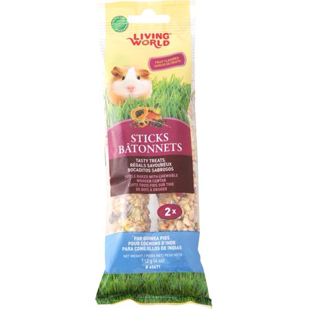 Living World Guinea Pig Sticks  Fruit Flavor  112 g (4 oz...