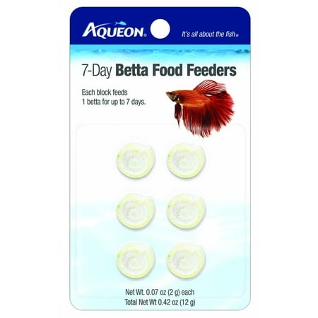 Aqueon 7-Day Betta Food Feeders 6 pack