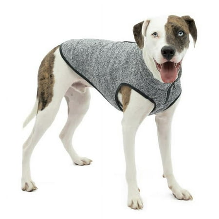 Kurgo K9 Core Sweater - Small, Heather Black - Knit Dog Sweater with Harness Zipper