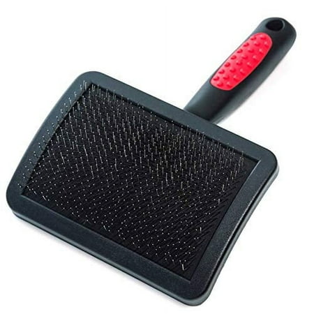 Paw Brothers Soft Pin Curved Slicker Brush for Dogs & Cats - Gentle Grooming