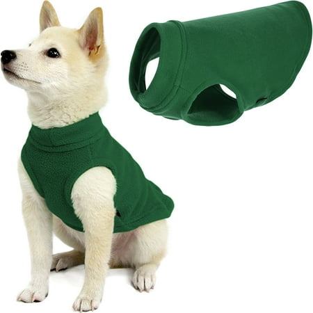 Gooby Stretch Fleece Vest - Forest Green  Medium - Warm P...
