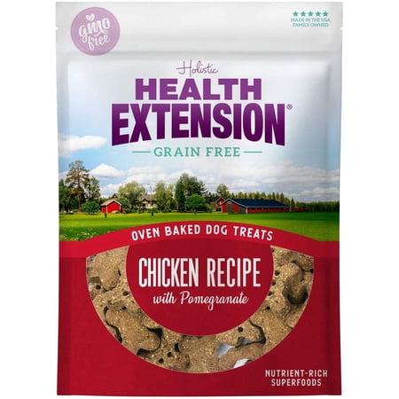 Health Extension Oven-baked Dry Dog Treat Chicken & Pomeg...