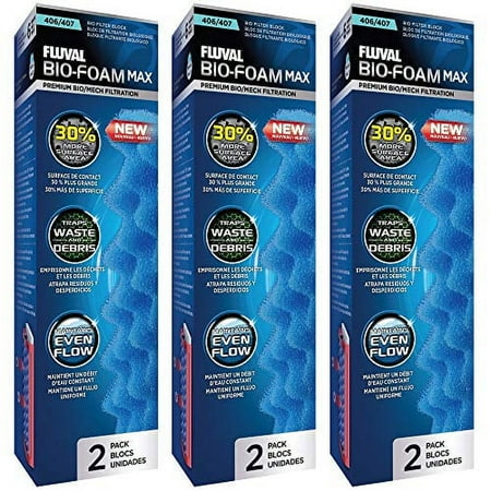 FV Fluval 6 Pack of Bio-Foam Max Media for Fluval 406 and...